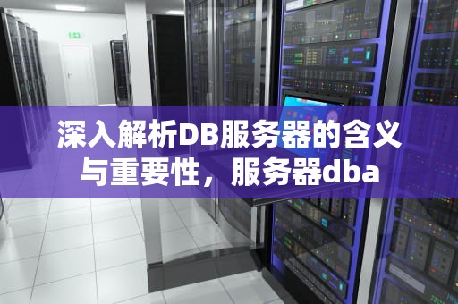 深入解析DB服务器的含义与重要性，服务器dba