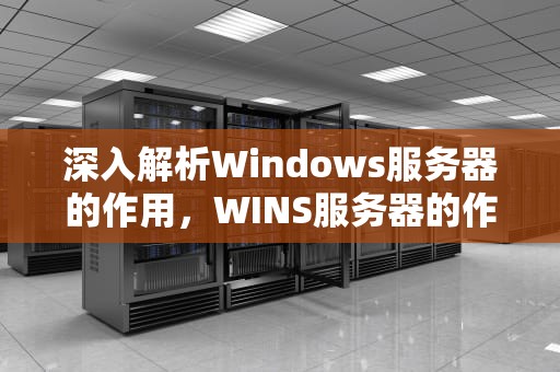 深入解析Windows服务器的作用，WINS服务器的作用