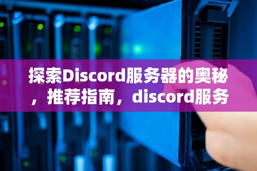 探索Discord服务器的奥秘，推荐指南，discord服务器列表