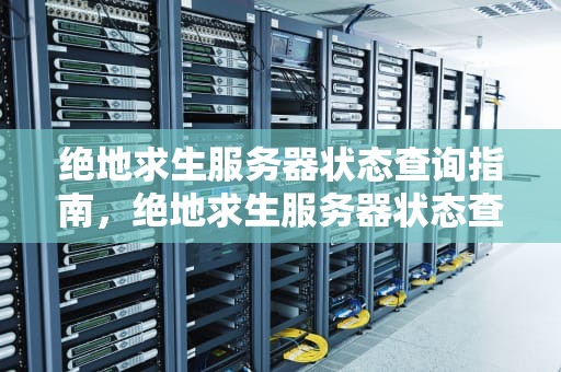 绝地求生服务器状态查询指南，绝地求生服务器状态查询错误