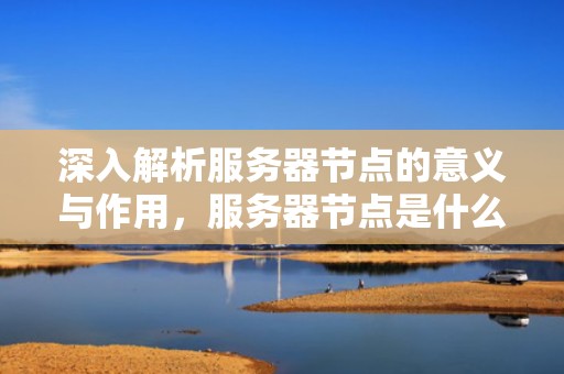 深入解析服务器节点的意义与作用，服务器节点是什么意思?