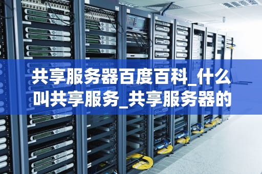共享服务器百度百科_什么叫共享服务_共享服务器的全面解析