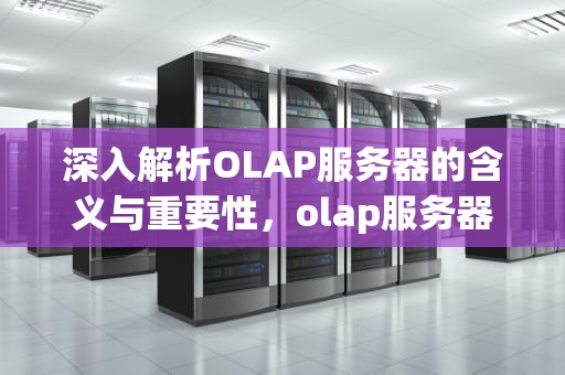 深入解析OLAP服务器的含义与重要性，olap服务器的主要功能是