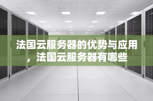 法国云服务器的优势与应用，法国云服务器有哪些
