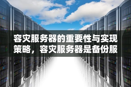 容灾服务器的重要性与实现策略，容灾服务器是备份服务器吗