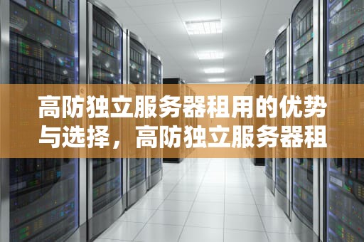 高防独立服务器租用的优势与选择，高防独立服务器租用多少钱