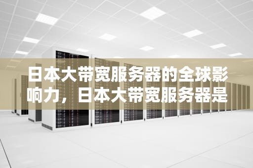 日本大带宽服务器的全球影响力，日本大带宽服务器是什么