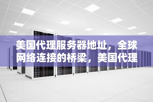 美国代理服务器地址，全球网络连接的桥梁，美国代理服务器地址和端口