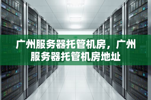 广州服务器托管机房，广州服务器托管机房地址