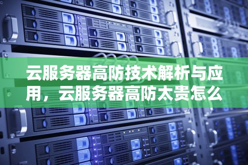 云服务器高防技术解析与应用，云服务器高防太贵怎么办