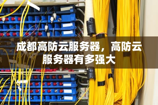 成都高防云服务器，高防云服务器有多强大
