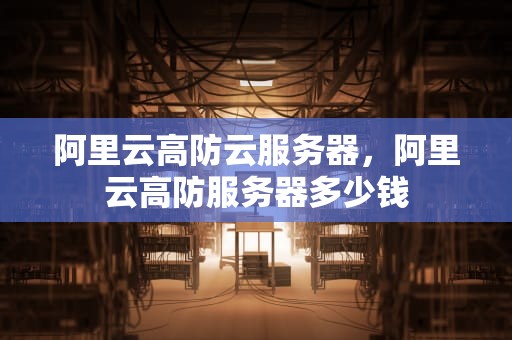 阿里云高防云服务器，阿里云高防服务器多少钱
