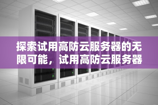 探索试用高防云服务器的无限可能，试用高防云服务器是什么
