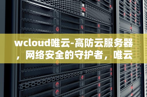 wcloud唯云-高防云服务器，网络安全的守护者，唯云科技有限公司