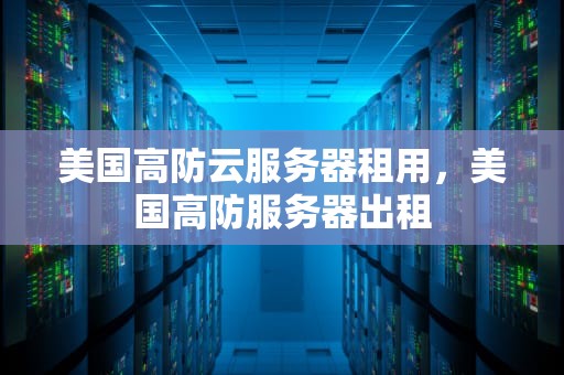 美国高防云服务器租用，美国高防服务器出租