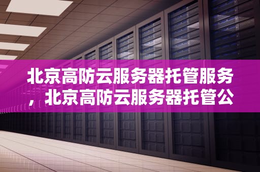 北京高防云服务器托管服务，北京高防云服务器托管公司