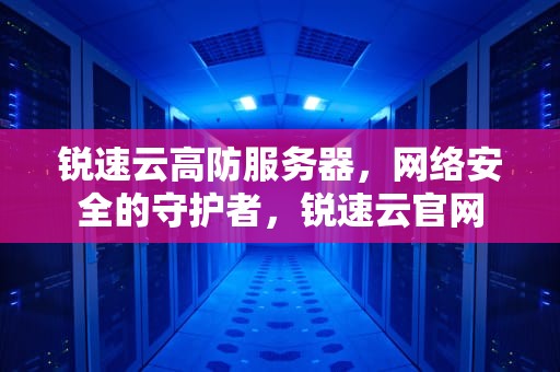 锐速云高防服务器，网络安全的守护者，锐速云官网