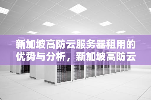 新加坡高防云服务器租用的优势与分析，新加坡高防云服务器租用多少钱