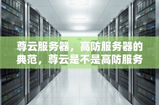 尊云服务器，高防服务器的典范，尊云是不是高防服务器软件