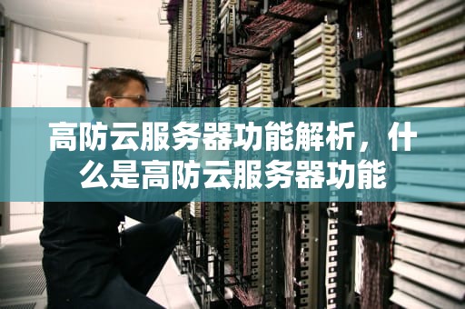 高防云服务器功能解析，什么是高防云服务器功能