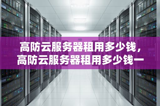 高防云服务器租用多少钱，高防云服务器租用多少钱一个