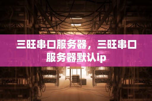 三旺串口服务器，三旺串口服务器默认ip