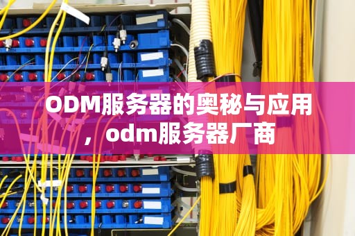 ODM服务器的奥秘与应用，odm服务器厂商