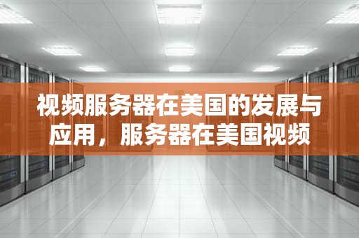视频服务器在美国的发展与应用，服务器在美国视频