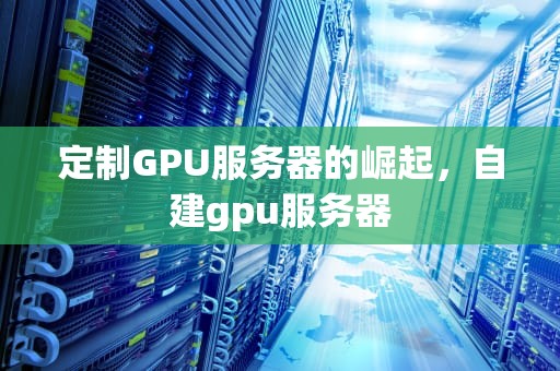 定制GPU服务器的崛起，自建gpu服务器