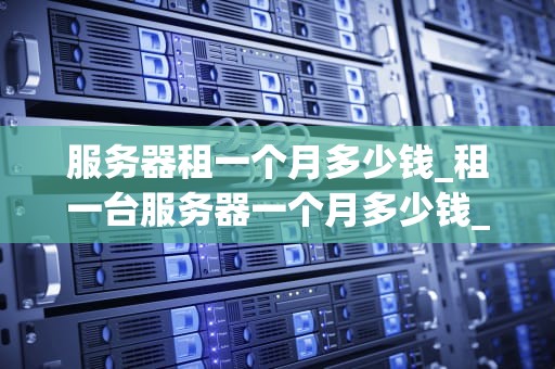 服务器租一个月多少钱_租一台服务器一个月多少钱_服务器租赁价格及其影响因素