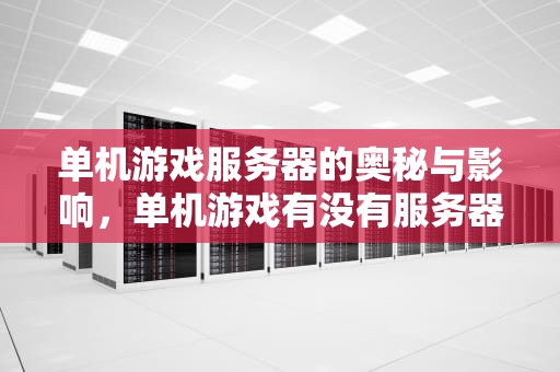 单机游戏服务器的奥秘与影响，单机游戏有没有服务器的
