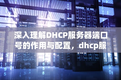深入理解DHCP服务器端口号的作用与配置，dhcp服务器端口号67