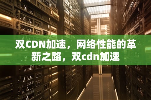 双CDN加速，网络性能的革新之路，双cdn加速