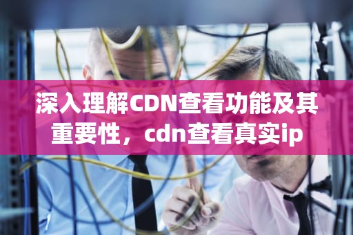 深入理解CDN查看功能及其重要性，cdn查看真实ip
