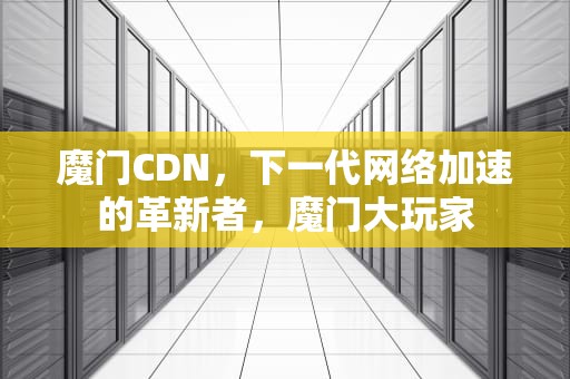 魔门CDN，下一代网络加速的革新者，魔门大玩家
