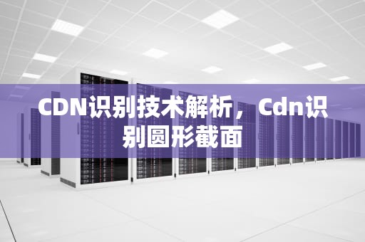 CDN识别技术解析，Cdn识别圆形截面