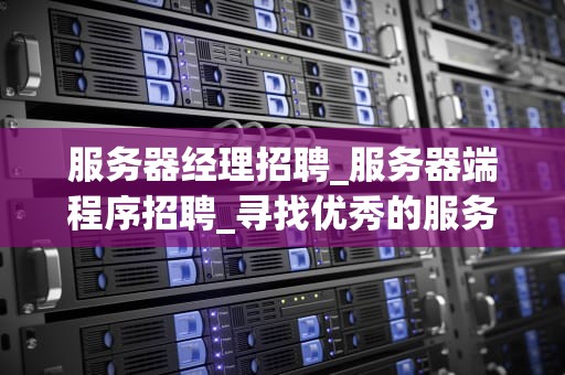 服务器经理招聘_服务器端程序招聘_寻找优秀的服务器经理：关键技能和要求