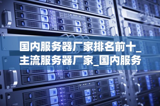 国内服务器厂家排名前十_主流服务器厂家_国内服务器厂家排名前十及其特点分析