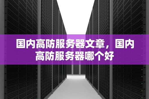 国内高防服务器文章，国内高防服务器哪个好