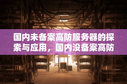 国内未备案高防服务器的探索与应用，国内没备案高防服务器怎么办