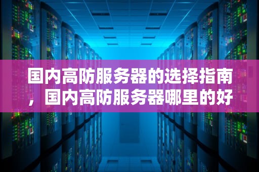 国内高防服务器的选择指南，国内高防服务器哪里的好用