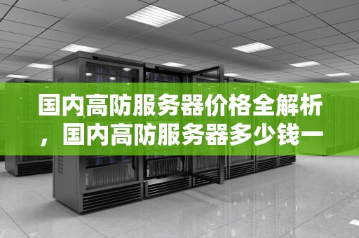 国内高防服务器价格全解析，国内高防服务器多少钱一台