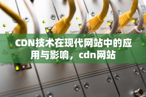 CDN技术在现代网站中的应用与影响，cdn网站