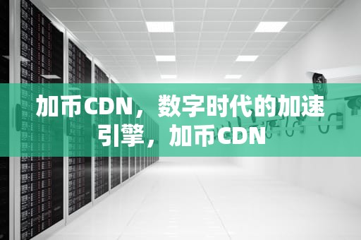 加币CDN，数字时代的加速引擎，加币CDN
