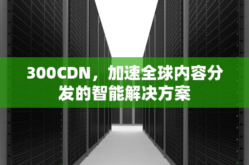 300CDN，加速全球内容分发的智能解决方案