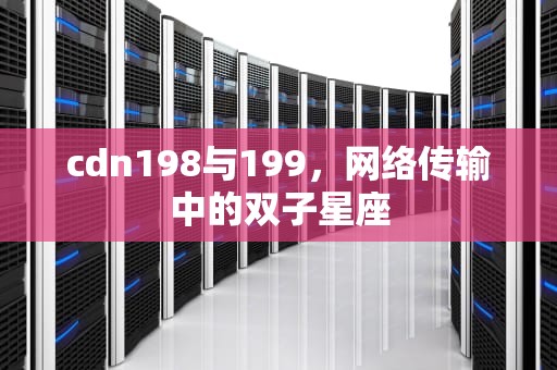 cdn198与199，网络传输中的双子星座