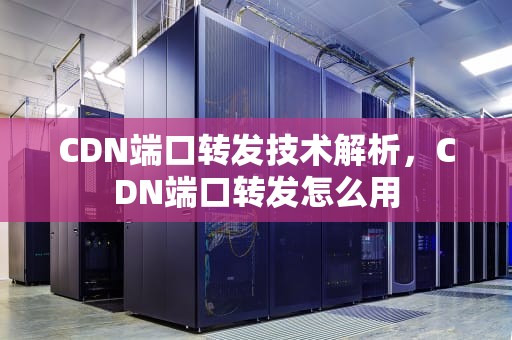 CDN端口转发技术解析，CDN端口转发怎么用