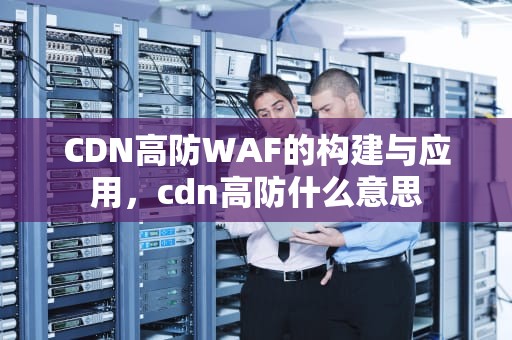CDN高防WAF的构建与应用，cdn高防什么意思