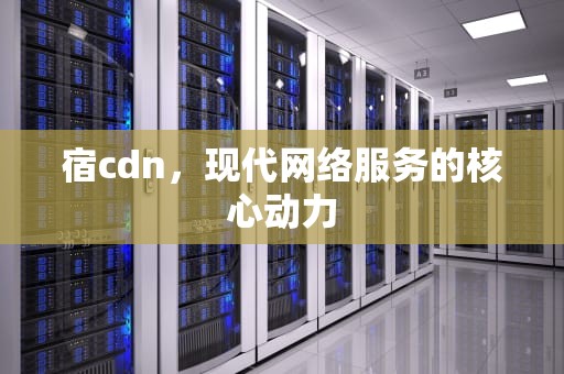宿cdn，现代网络服务的核心动力