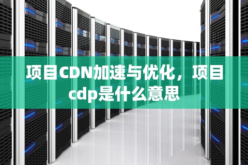 项目CDN加速与优化，项目cdp是什么意思